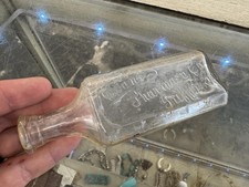 Vintage Evans Pharmacy Co Medicine Bottle Griffin GA Clear Glass Embossed USA picture