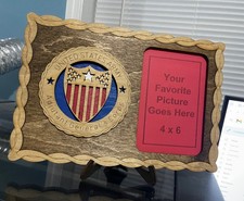 Adjutant General's Corps Picture frame wooden plaque picture