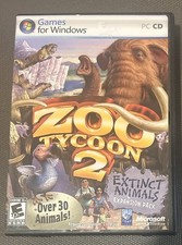 Zoo Tycoon 2: Extinct Animals (PC, 2007) W/Case & Manual Exc Cond picture