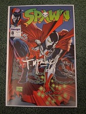 Spawn #8 Todd McFarlane Spider-Man Homage Cover Image Comics NM SIGNED picture