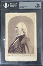 Wendell Phillips Signed Cabinet Photo Anti-Slavery/Workers/Woman’s Rights/BGS✍🏻 picture