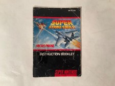 *Manual Only* SNES Super Nintendo Strike Eagle Jet Fighter *Replacement OEM picture