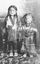 Native Indian Arapaho Children Dress Canton Oklahoma OK - Reprint picture