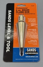 Sands SL43 Professional 8 Oz Brass Plumb Bob Surveying Construction Tool New picture