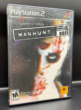 Manhunt (Sony PlayStation 2, 2003) CIB Case Manual Game Disc + Registration Card picture