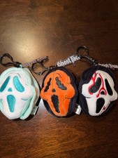 (3) Three - Ghost Face Scream Culturefly Mystery Plush Bag Charm Pumpkin New picture