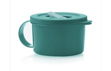 Tupperware Microwave Safe Crystalwave PLUS Soup Mug 500ml / 2 Cup Green New picture