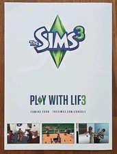 The Sims 3 - Play With Life - PC Original Glossy Print Ad - 7.25