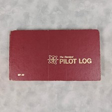 The Standard Pilot Log SP-40 1979 AVSCO Hardcover Aviation Flight Record Book picture