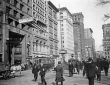 Streets of New York United States of America 1908 Old Photo picture