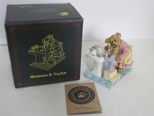 Rare Boyds Bear Resin 2005 MOMMA & TAYLOR ... Bedtime Routine Figurine  ~1st Ed. picture