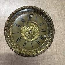 Vintage Ingraham Mantle Winding Clock Part Dial Face Bezel Glass picture