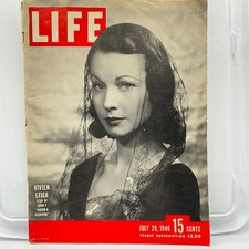Vintage Life Magazine Vivien Leigh Of Ceasar's And Cleopatra July 29, 1946 picture