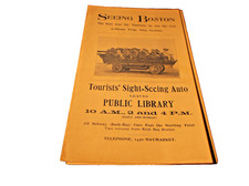 EARLY 1900's SIGHT SEEING BOSTON MASSACHUSETTS BROCHURE B picture