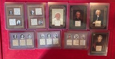 2025(8) & 2024(1) Historic Autographs Pieces of the Past Authentic Relics Lot 9 picture