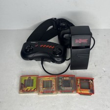 Tiger R -Zone Headrest Console Lot  w/4 Games Jurassic Park Star War *READ AS-IS picture