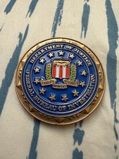 FBI Chicago Limited Edition Lester M. Gillis Baby Face Nelson Challenge Coin picture