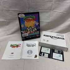 Lemmings 2: The Tribes PC Big Box CIB Radio Shack Variant w/ Pin & Floppy 1993 picture