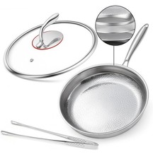 Avowb.T.Q 12 Inch Titanium Nonstick Frying Pan 5-Layer Hammered Titanium-Alloy picture
