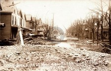 1913 Columbus Ohio Flood Rogers Ave Disaster Meyers RPPC Photo Postcard COPY picture