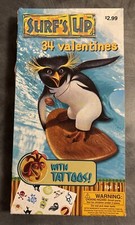 RARE - Sony Animation Surf’s Up Valentines - 34 Cards & Tattoos. 2007 PMG 🇺🇸 picture
