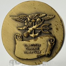 RARE US Navy SEAL Team 2 Command Master Chief Presentation Challenge Coin NSW picture