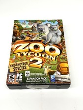 Zoo Tycoon 2 Endangered Species Expansion Pack PC CD-ROM 2005 New Sealed picture