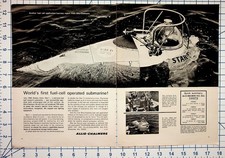 1964 Allis-Chalmers STAR I Submarine Fuel Cell Vintage Magazine Ad picture