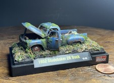 1/64 Abandoned 1952 Studebaker 2R Truck Mini-Diorama diecast desk art ooak picture