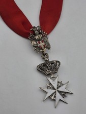 Ultra Rare Original Sovereign Military Order of Malta, Grace Neck Badge Red picture