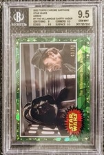 2022 Star Wars SAPPHIRE Darth Vader Green Refractor /50 BGS 9.5 GEM MINT picture