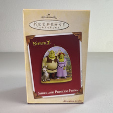 Vintage Christmas Hallmark Keepsake Shrek 2 Princess Fiona Donkey Ornament 2005 picture
