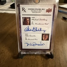 2016 UD Marvel Doctor Strange Tilda Swinton & Michale Stuhlbarg Dual Auto picture