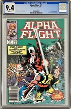 Alpha Flight #17 CGC 9.4 Marvel 1984 X-Men App X-Men #109 Cover Homage NEWSSTAND picture