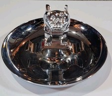 Vintage 1950's MACK TRUCK BULLDOG Chrome Cigar Ashtray; #87931, USA picture