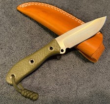 Busse Custom Shop Game Warden 2 With Green G10 INFI Steel and Leather Sheath picture