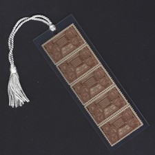 Five Tribes of Oklahoma Centennial - Vintage Set of 5 Stamps Bookmark Unique picture