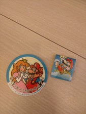super mario badge Eraser set novelty Vintage picture