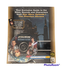 Vintage STAR WARS Episode 1 Phantom Menace 1999 Insiders Guide Win95/98 SEALED picture