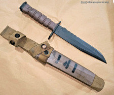 Vintage Genuine OKC-3S OKC3S Knife Bayont & Sheath Ontario Knife Real USMC Issue picture