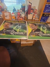 2 Subway 24x24 5 Dollar Footlong Promotional Plastic Signs For Store picture