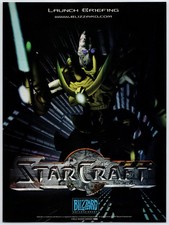 StarCraft - Blizzard PC Game - Vintage Original Print Ad/Poster Promo Art 1997 picture