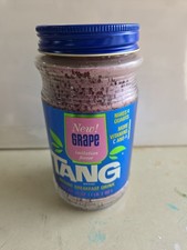 Vintage unopened New Grape Tang Drink Mix 18 oz Glass Jar General Foods picture