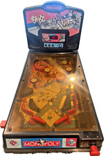 Vintage Monopoly Electronic Pinball Machine Game 2000 Hasbro NO Legs WORKING picture