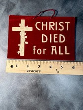 Watchtower religious motto wall card rare small size picture