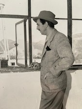 RARE - Original Walt Disney Portrait - Smoking While Overlooking Studio picture