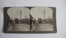 WW1 Stereoview NO189 CANADIAN SOLDIERS WELCOMING A ROYAL VISIT C1918 Photo 3D picture