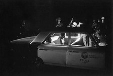 Los Angeles police arresting two Afro Americans a consequence of r- Old Photo picture