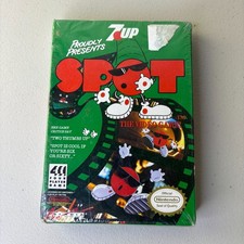 Spot The Video Game 7up Nintendo NES 1990 NEW Sealed Plastic Damaged Box Vintage picture