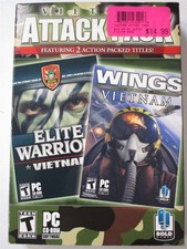 Video Game PC Vietnam Attack Pack Wings over Vietnam & Elite Warrior Vietnam NEW picture
